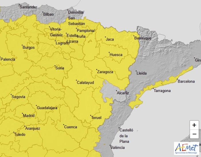 Imagen del artículo Aviso naranja por tormentas hoy viernes en Albarracín y Jiloca y Gúdar y Maestrazgo