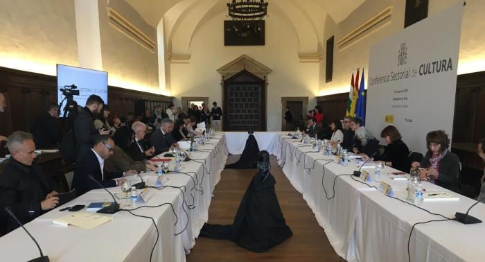 El director general de Cultura, Pedro Olloqui, ha participado hoy en la Conferencia Sectorial de Cultura.