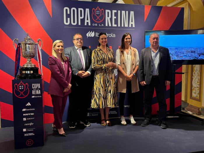 Presentación de la final de la Copa de la Reina que se disputará en Huesca el 7 de junio.