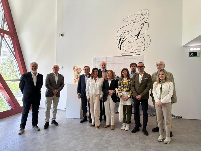 Presentación de la exposición ‘Serrano ante Goya. Entretenimientos en el Prado’.