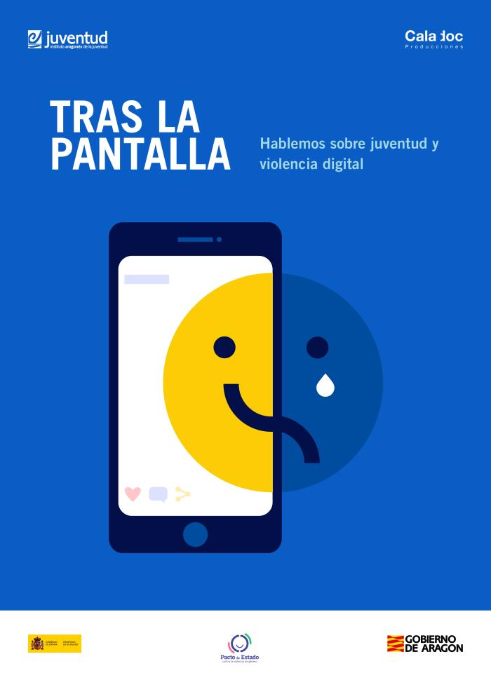 Cartel del proyecto “Tras la pantalla: Juventud y violencia