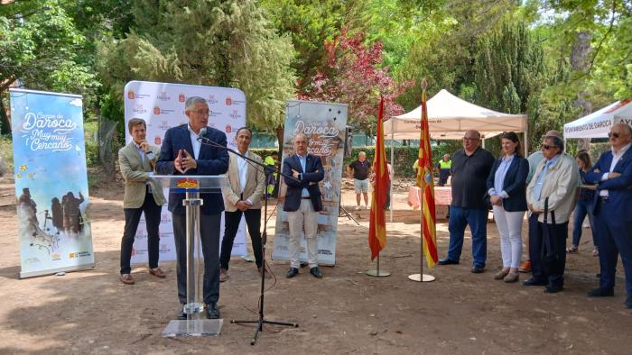 Image 1 of article Daroca recupera un jardín centenario en un acto que cierra las jornadas sobre restauración hidrológico-forestal