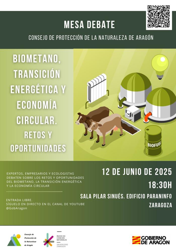 Imagen del artículo El biogás y el biometano centran una mesa debate organizada por el Consejo de Protección de la Naturaleza de Aragón