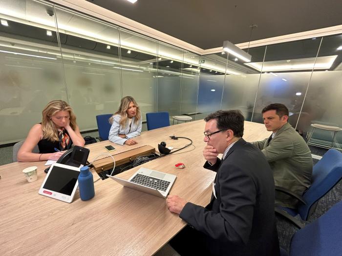 La vicepresidenta se ha reunido con la delegación de Aragón Exterior en Bruselas