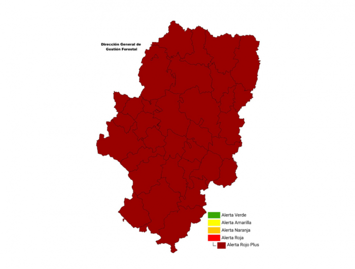 Nivel de Alerta de Peligro de Incendios Forestales (NAPIF) 16/8/25. INFOAR