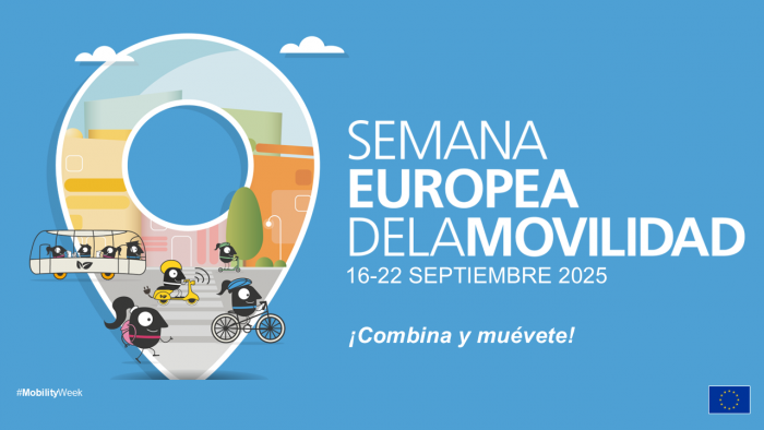 Cartel de la Semana Europea de la Movilidad.