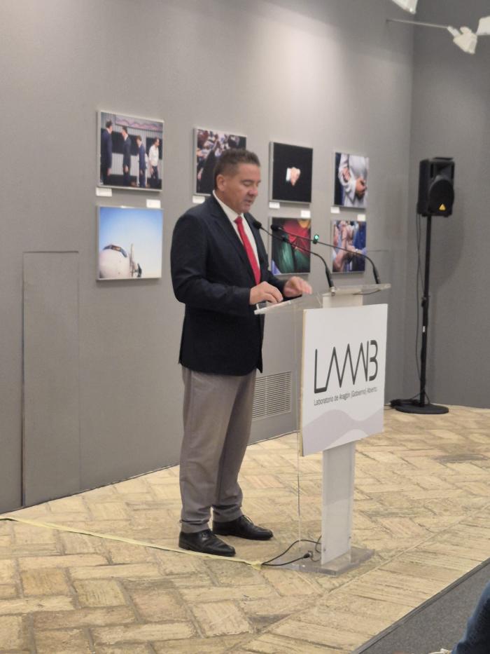 Inauguración de la exposición en el Museo de Huesca