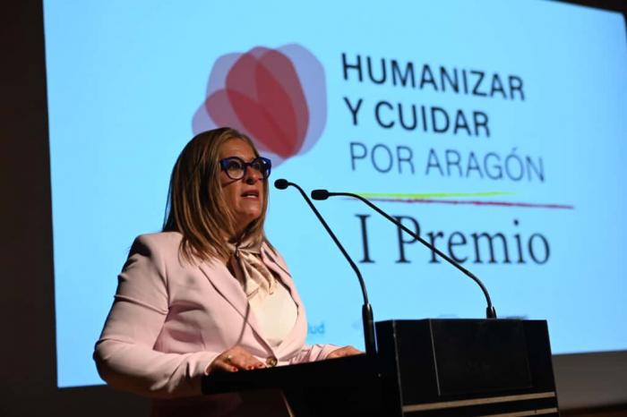 Acto de entrega de los I Premios HumanizAR y CuidAR por Aragón.