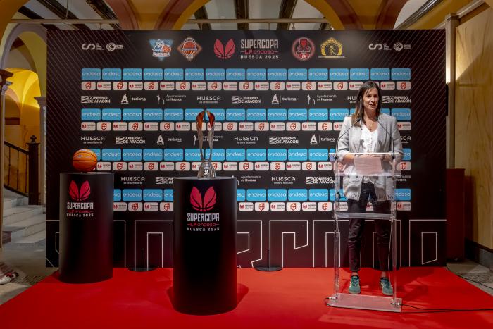 Presentación de la Supercopa LF Endesa 2025 en Huesca.