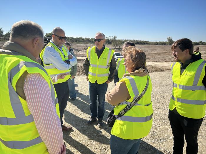 Asistentes a la visita en Fuentes de Ebro