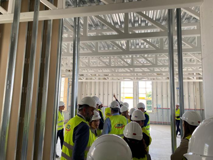 Visita a las obras de la Antigua Residencia de Niños de Huesca, futura sede del grado de Medicina