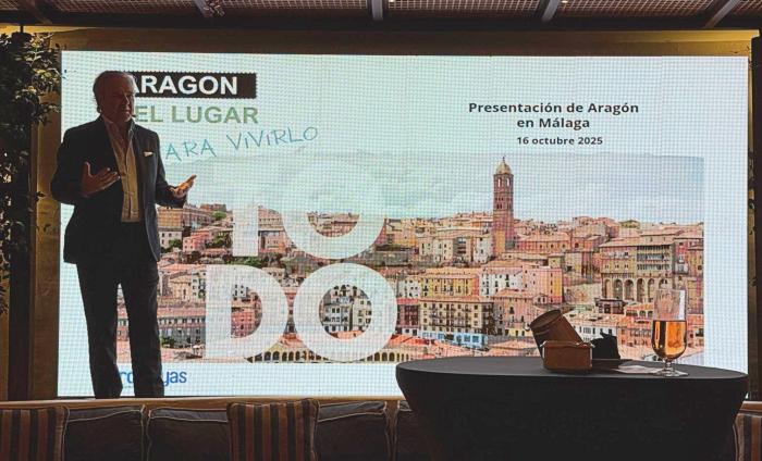 El director general de Turismo y Hostelería, Jorge Moncada, durante su intervención.