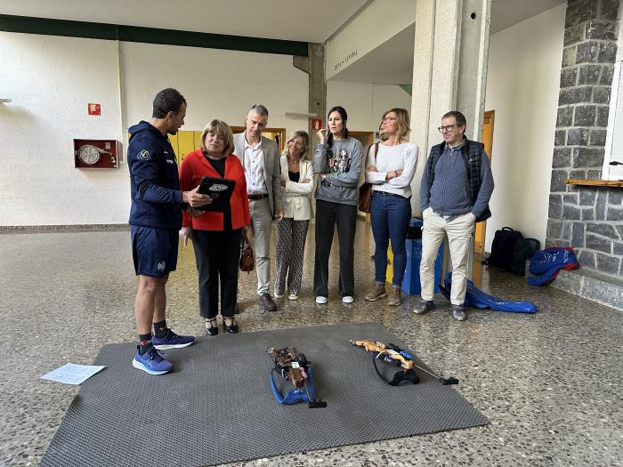 La consejera Tomasa Hernández ha visitado el CETDI en Jaca.