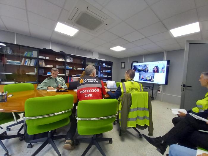 Simulacro en el Aeropuerto de Zaragoza