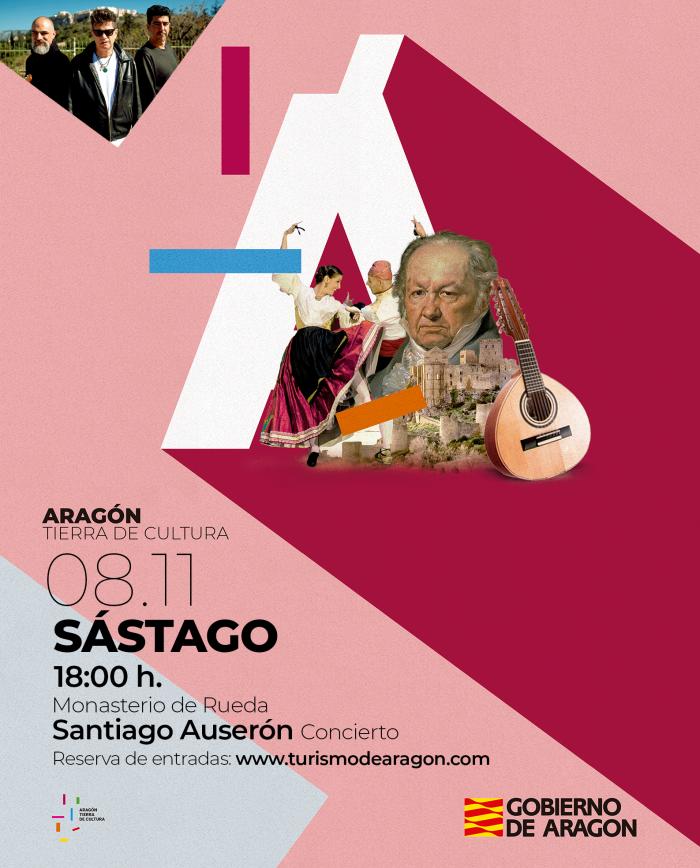 'Aragón, tierra de cultura' llega este fin de semana al Monasterio de Rueda con un concierto de Santiago Auserón.