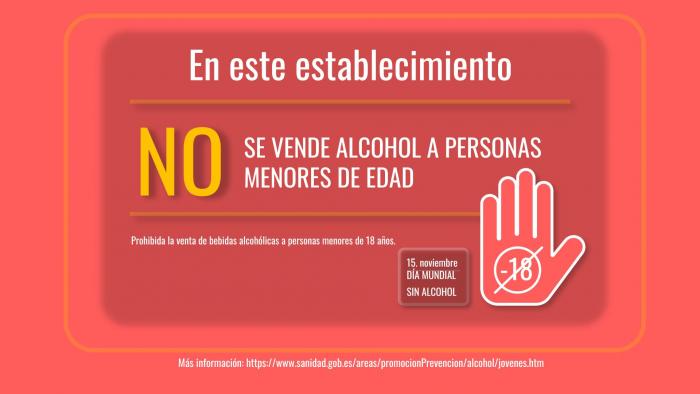 Carteles de la campaña de prevención del consumo de bebidas alcohólicas en menores