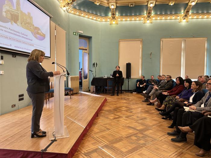La consejera de Educación, Cultura y Deporte ha inaugurado la II Jornada del Patrimonio Cultural Aragonés.
