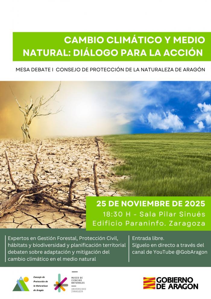 La mesa debate se centrará en los principales retos de adaptación y mitigación de la crisis climática en el medio natural.
