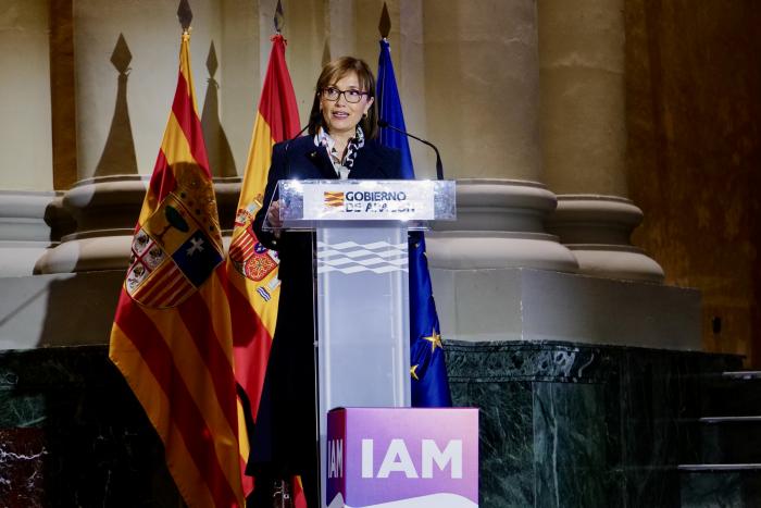 María Antoñanzas en la lectura del Manifiesto por el 25N
