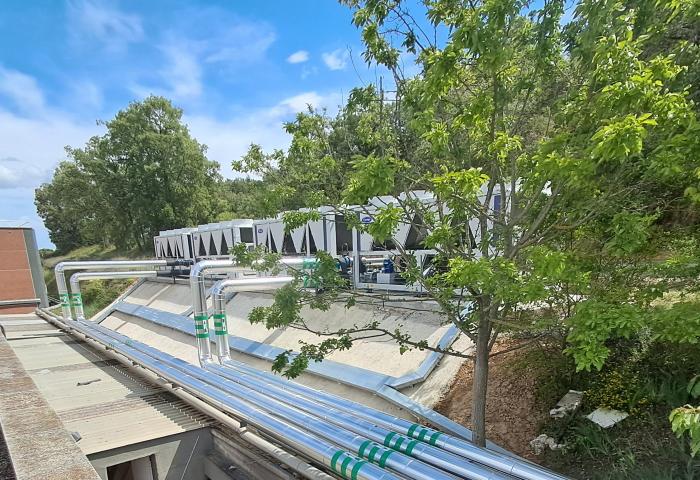 Actuación de descarbonización en el Hospital de Barbastro.