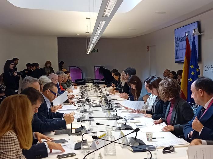 El director general de Cultura, Pedro Olloqui, ha participado hoy en en pleno de la Conferencia Sectorial de Cultura en Madrid.