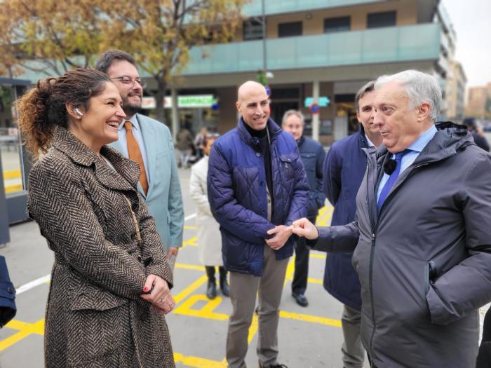 Octavio López y Elena Lacalle han presentado las mejoras de la línea de bus que conecta Cuarte de Huerva con Zaragoza.