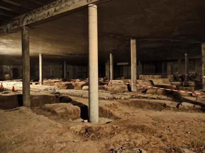 Yacimiento arqueológico del Círculo Católico en Huesca.