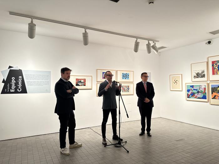 Inauguración de la exposición ‘El susurro hecho imagen’, en el IAACC Pablo Serrano.