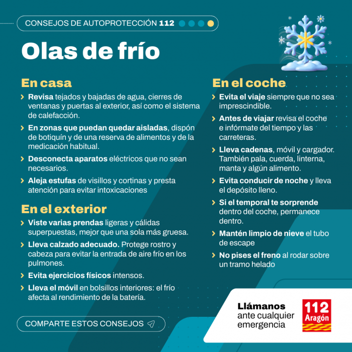 Consejos 112 - Ola de Frio