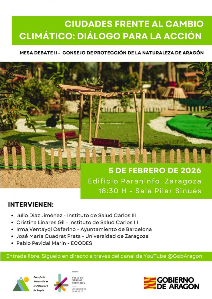 La mesa de diálogo se centrará en los retos de adaptación urbana y los impactos del cambio climático en la salud y la calidad de vida.