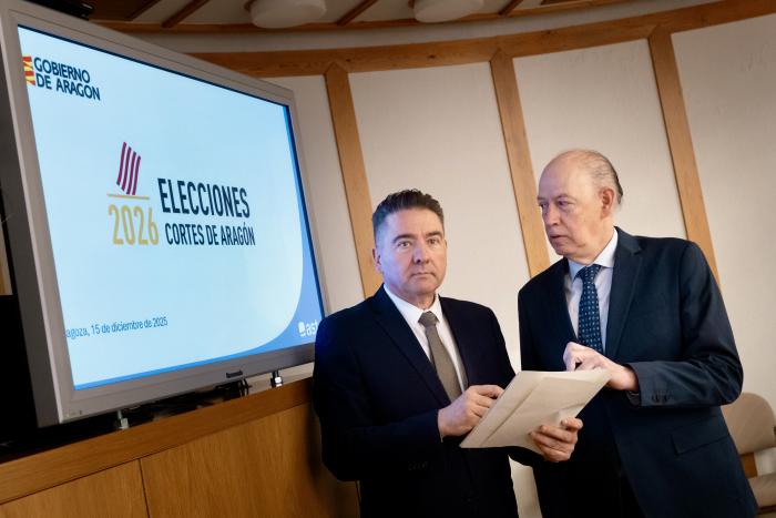 Lafuente y Sanz, antes de la rueda de prensa