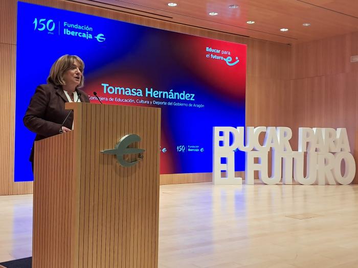 La consejera de Educación, en un momento de su intervención.