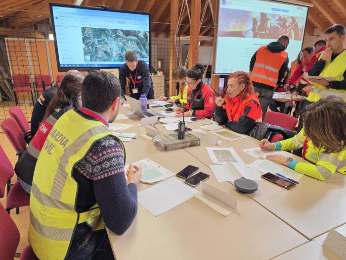 Reunión del CECOP del simulacro