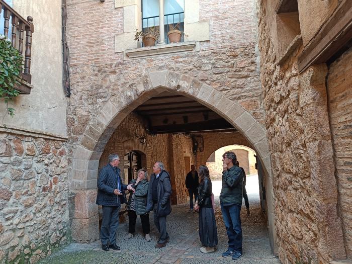 Visita institucional del consejero Blasco a Alquézar.