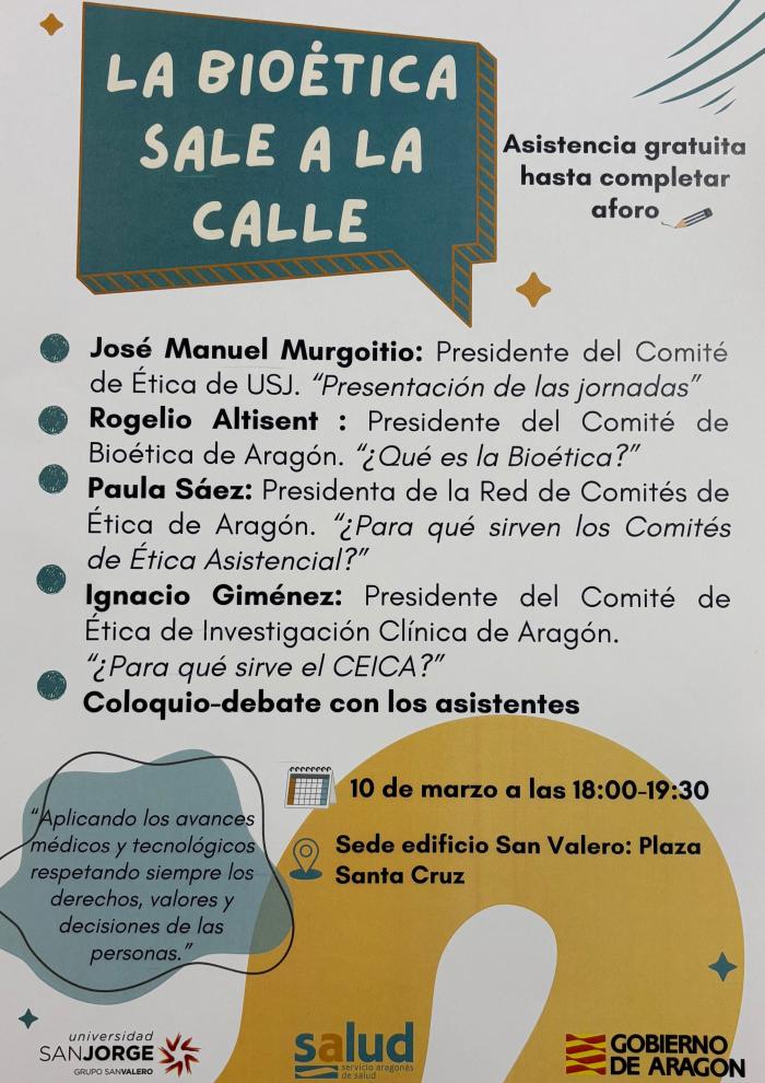 Cartel de la iniciativa La Bioética sale a la calle