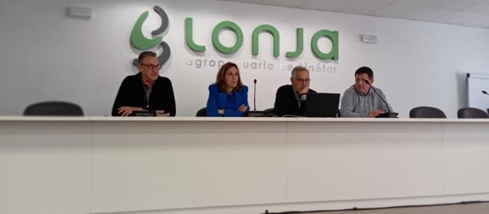 la directora general Aitziber Lanza ha participado en una charla informativa organizada por ASOPROVAC-ARABOVIS en colaboración con la Lonja.