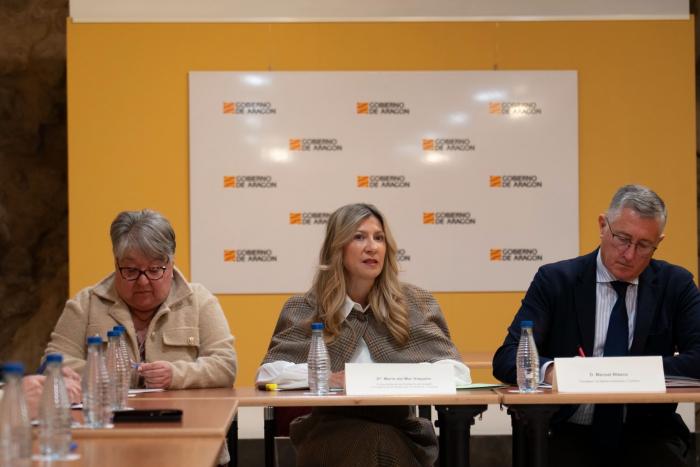 Vallés, Vaquero y Blasco, de izquierda a derecha de la fotografía.