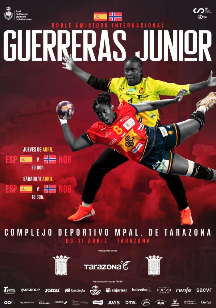 Presentación del doble amistoso entre las selecciones junior femeninas de España y Noruega en Tarazona.