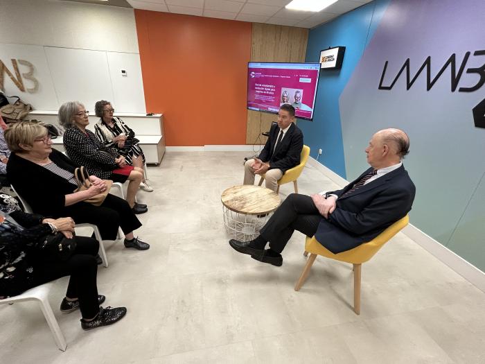 Lafuente y Sanz, en la inauguración de "La Compañía"