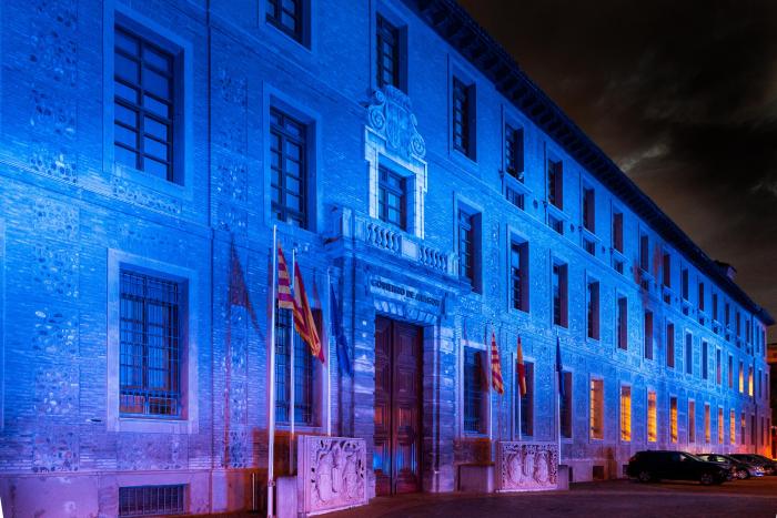 Azul con motivo del Día de Europa