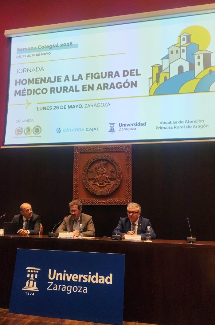 El nuevo gerente del SALUD, José Ignacio Castaño, participa en el ‘Homenaje a la figura del médico rural en Aragón’, del Consejo de Colegios de Médicos de Aragón