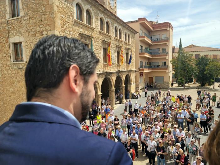 Imagen desde el balcón contiguo al Ayuntamiento de Cella