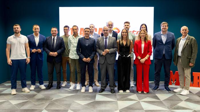 Presentación del primer tour nacional de hyatlón esta semana en Madrid.