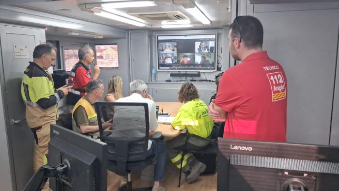 El presidente participa en la reunión del CECOPI desde el Puesto de Mando Avanzado.