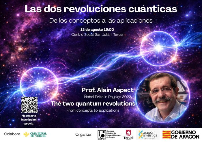 Conferencia 'Las dos revoluciones cuánticas: De los conceptos a las aplicaciones', por Alain Aspect, en Teruel