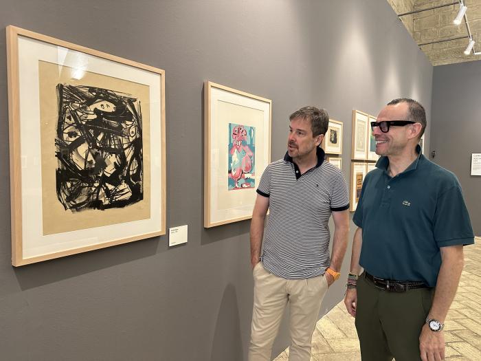 Inauguración de la exposición en el Museo de Huesca