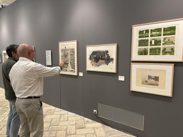 Inauguración de la exposición en el Museo de Huesca