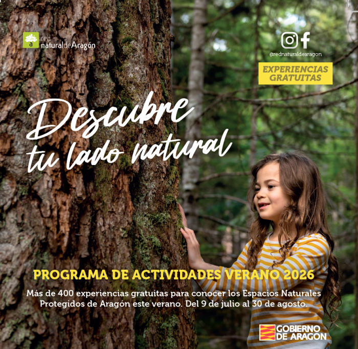 Programa de actividades de verano de la Red Natural de Aragón 2026