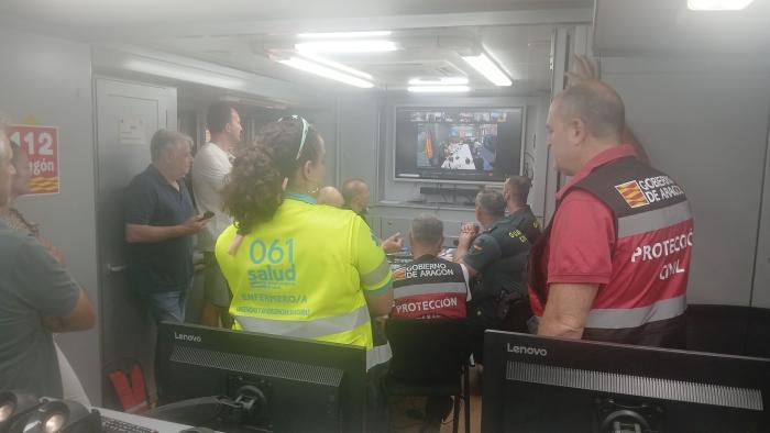 Seguimiento del CECOPI desde el PMA de Peñarroya de Tastavíns