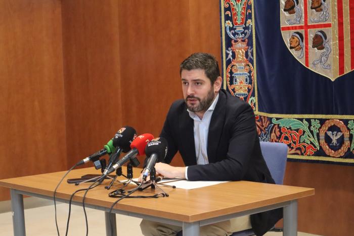 Alejandro Nolasco, durante la rueda de prensa